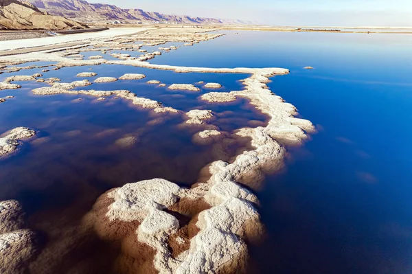 Mer Morte Lac Salé Sans Drainage Moyen Orient Lac Salé — Photo