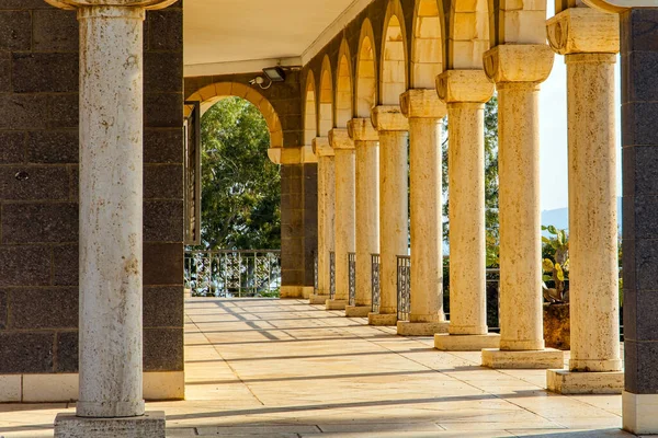 Magnífica Columnata Rodea Monasterio Pascua Fiesta Resurrección Cristo Iglesia Las — Foto de Stock