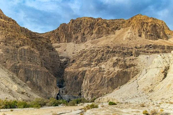 Famoso Torrente Biblico Kidron Antiche Montagne Della Giudea Sulle Rive — Foto Stock