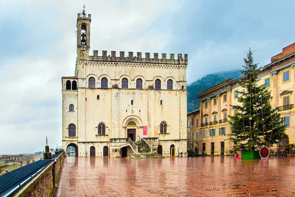 Consular Palace Piazza Grande City Center Rainy Day Italy Antique — Stock Photo, Image