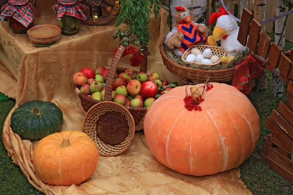 Vegetable set on rural market — Stock Photo, Image