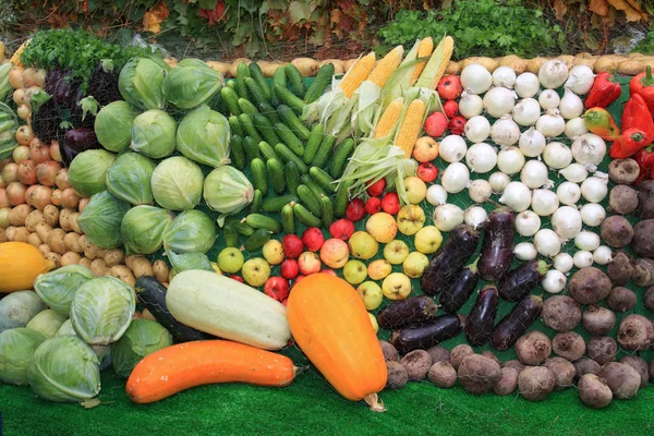 Légumes mis sur le marché rural — Photo