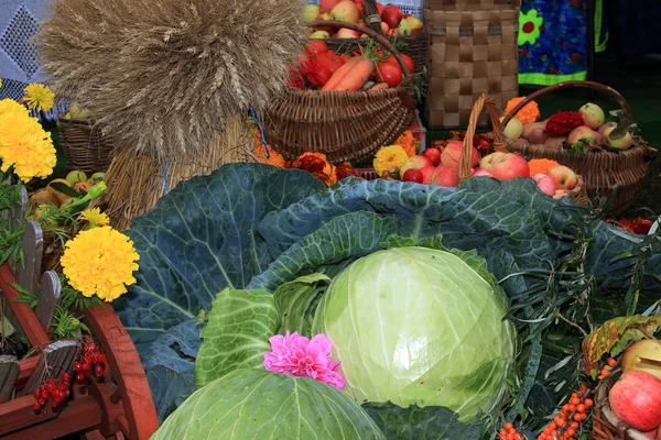 Légumes mis sur le marché rural — Photo