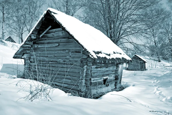 Gamla hus i trä — Stockfoto