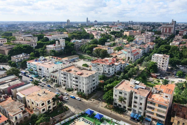 Architettura nel quartiere Vedado. Vista dall'alto . — Foto Stock