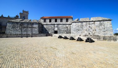 Küba - castillo de la gerçek fuerza'da en eski kale.