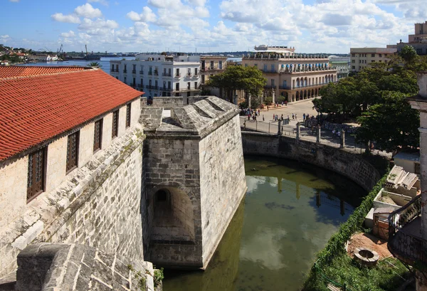 Vista de Havana do castillo de la Real Fuerza . — Fotografia de Stock