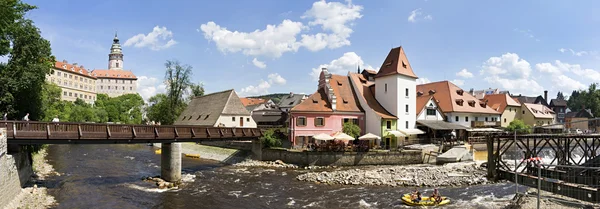 Centrum van de historische stad van krumlov. — Stockfoto