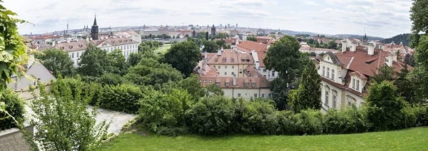 Panorama del centro histórico de Praga (aéreo). — Foto de Stock