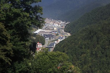 Olimpiyat krasnaya polyana Kafkasya dağlarında.