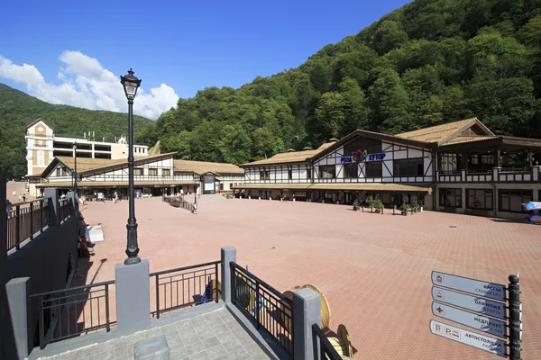 Rosa Chutor alpine resort w krasnaya polyana. — Zdjęcie stockowe