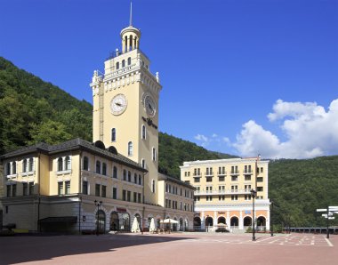 rosa khutor Alp beldesi Belediye Binası. Krasnaya polyana.