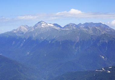 krasnaya polyana Kafkasya dağlarında.