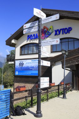 krasnaya polyana dağlarında Olimpiyat Köyü