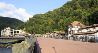 rosa khutor alpine resort çıkabilir. Krasnaya polyana.