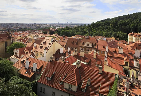 Cityscape in het centrum van Praag. — Stockfoto