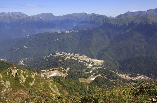 Olympic village in the mountains of Krasnaya Polyana — Stock Photo, Image