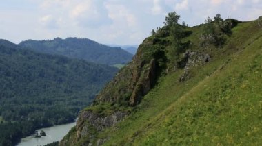 Altay Kray kanlı parmak bağlayın. Rusya.