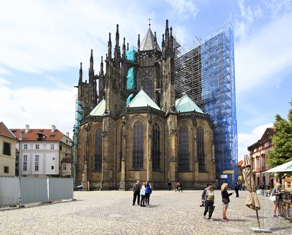 Cattedrale di San Vito nel Castello di Praga . — Foto Stock