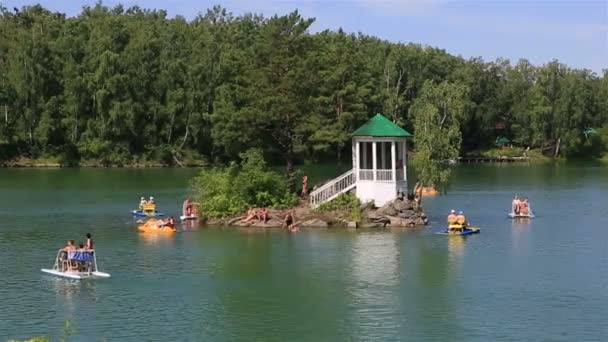 Lago Aya in Altai Krai. Russia . — Video Stock