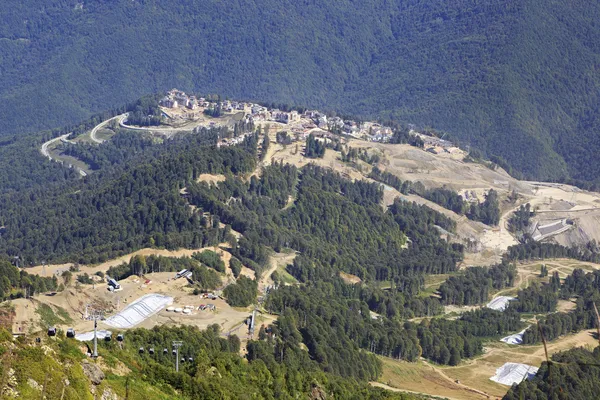 Villaggio olimpico nelle montagne di Krasnaya Polyana (la finale — Foto Stock