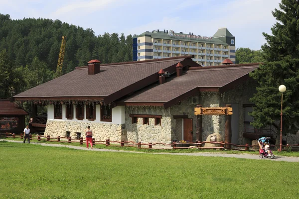 Cervejaria em Belokuriha resort. Altai. Rússia . — Fotografia de Stock