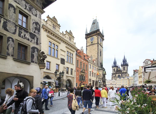 Antiguo Ayuntamiento en el centro histórico de Praga . —  Fotos de Stock