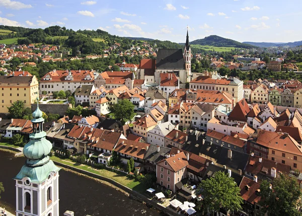 Katholieke kerk van st. vitus (cesky krumlov) in de Tsjechische republ — Stockfoto