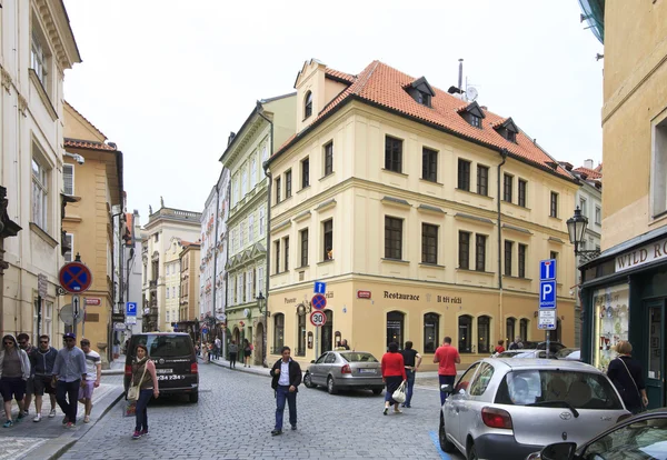 Prag tarihi merkezinde mimarisi. — Stok fotoğraf