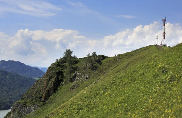 Mountain Devil's Finger. Summer landscape. Altai. — Stock Photo, Image