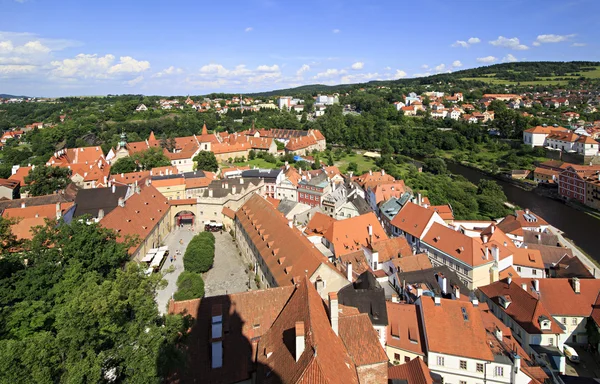 Замок Чески Крумлов в Чехии . — стоковое фото