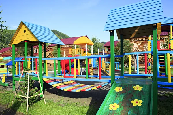 Playground in the Tourist complex "Three bears". — Stock Photo, Image