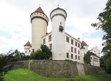  güzel konopiste Kalesi Çek Cumhuriyeti.