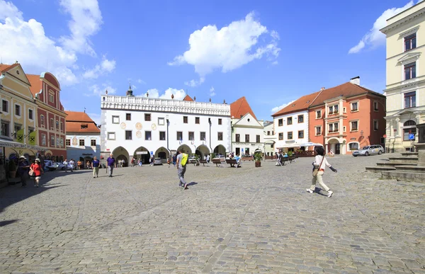 Architecture in historical center of Cesky Krumlov. — Stock Photo, Image