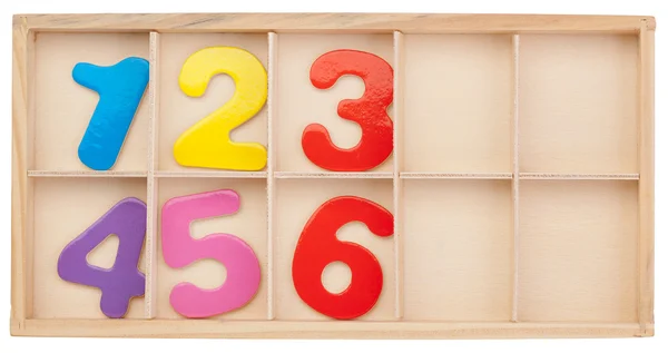 Numbers in a box. Isolated. — Stock Photo, Image