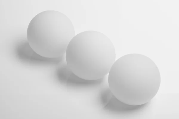 Матте белые сферы — стоковое фото