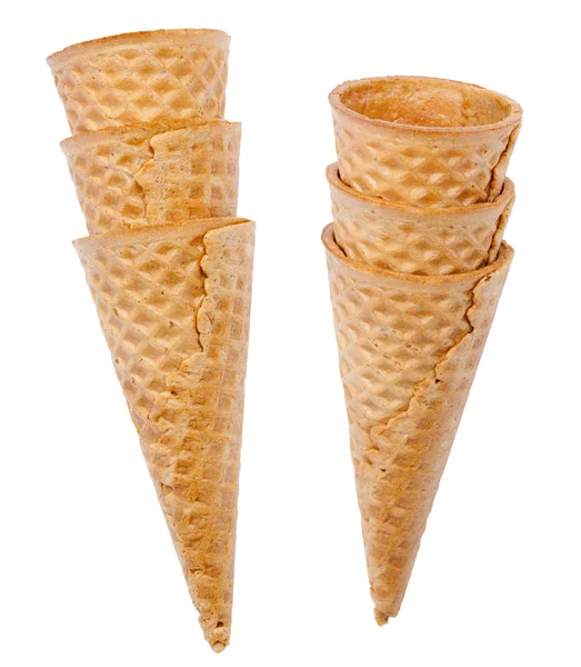 Conjunto de cones de sorvete — Fotografia de Stock