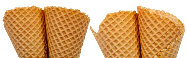 Conjunto de cones de sorvete — Fotografia de Stock