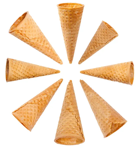 Conjunto de cones de sorvete — Fotografia de Stock