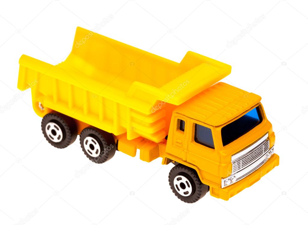 yellow dump truck toy