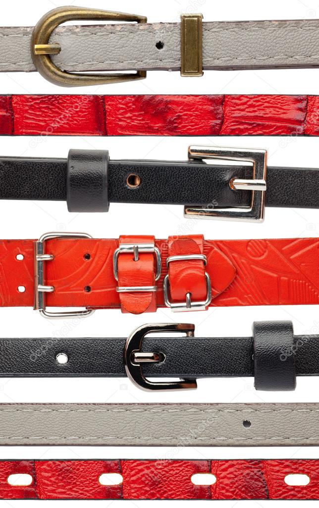 Shabby leather belts