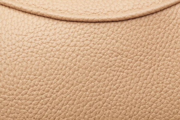 Brown leather with seam. — Stock Photo, Image