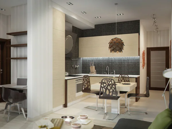 Moderne Küche Haus Interieur — Stockfoto