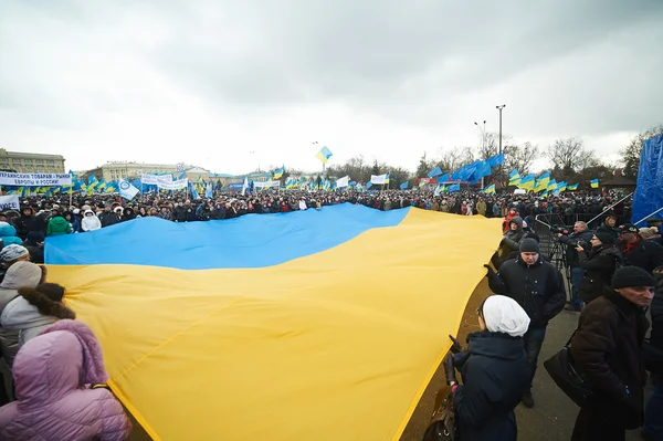 Masowe protesty w Ukrainy (Charków) — Zdjęcie stockowe