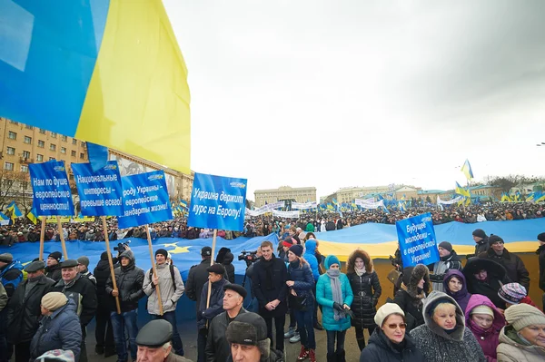 Protestos em massa na Ucrânia (Kharkiv ) — Fotografia de Stock