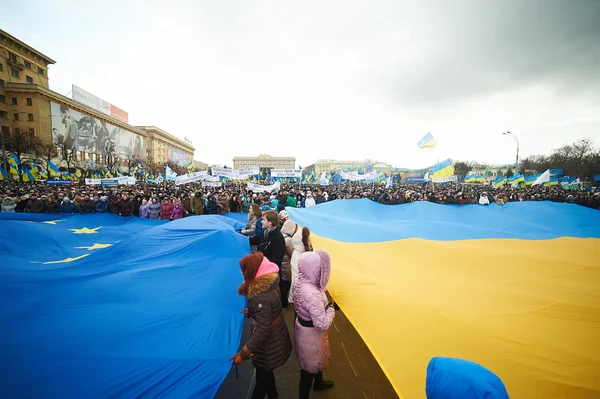 Масові протести в Україні (м. Харків) — стокове фото