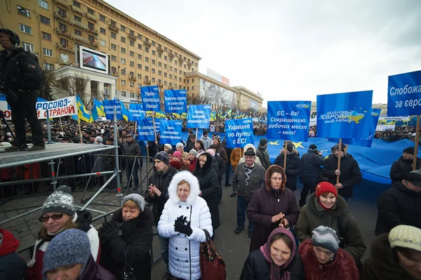 Protestas masivas en Ucrania (Kharkiv ) — Foto de Stock