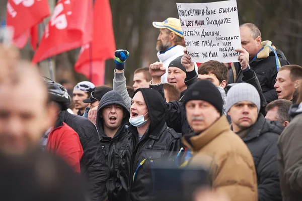 Revolución en Kharkiv (22.02.2014 ) — Foto de Stock
