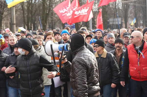 Revolución en Kharkiv (22.02.2014 ) — Foto de Stock