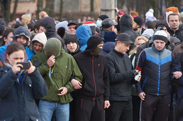 Revolución en Kharkiv (22.02.2014 ) — Foto de Stock